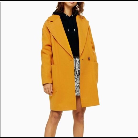 Topshop Jackets & Blazers - Topshop mustard Carly coat
